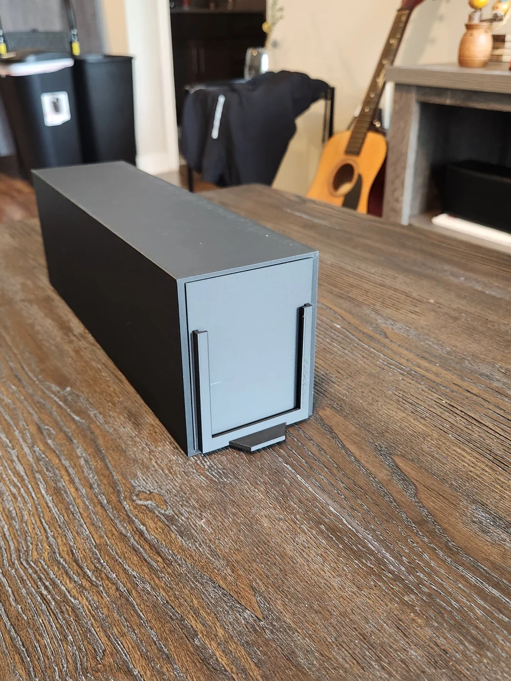 Cardborg350 (Black) Trading Card Storage Box with Removable Dividers